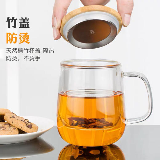 尚明竹盖玻璃杯S024 商品图2