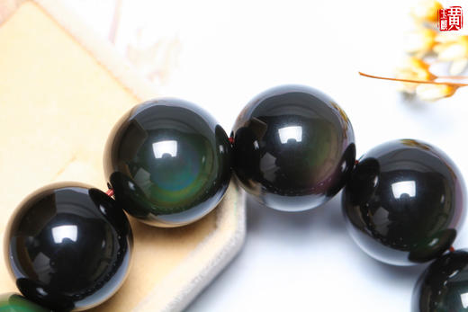 [ 绮炫 ]  彩虹眼黑曜石手串 商品图6