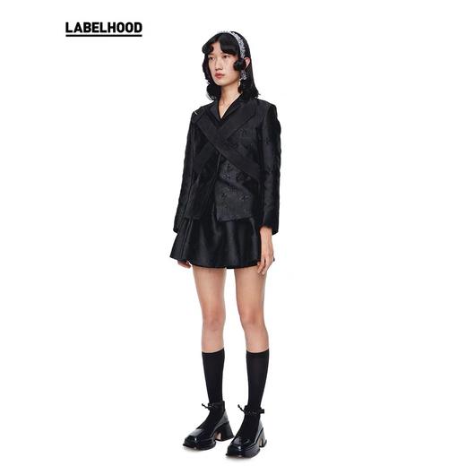 SHUSHU TONG2020春夏新款交叉背带设计长袖外套上衣休闲西装女 ss20co02po001ba100 商品图2