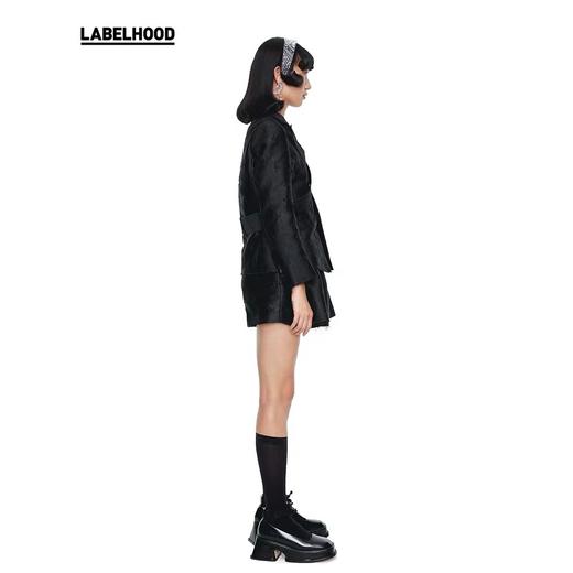 SHUSHU TONG2020春夏新款交叉背带设计长袖外套上衣休闲西装女 ss20co02po001ba100 商品图3