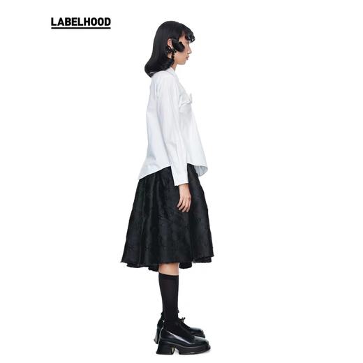 SHUSHU TONG2020春夏新款白色前胸蝴蝶结后背单排扣长袖衬衫女潮 ss20to06co102wh100 商品图2