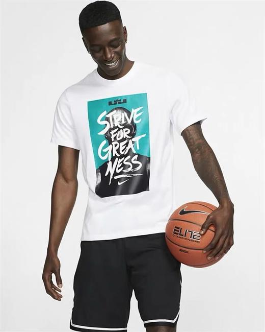 nike男装新款詹姆斯圆领休闲运动篮球短袖t恤bq3625