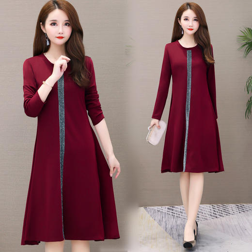 SZL-6832800236X049新款胖妹妹大码妈妈装连衣裙 商品图1