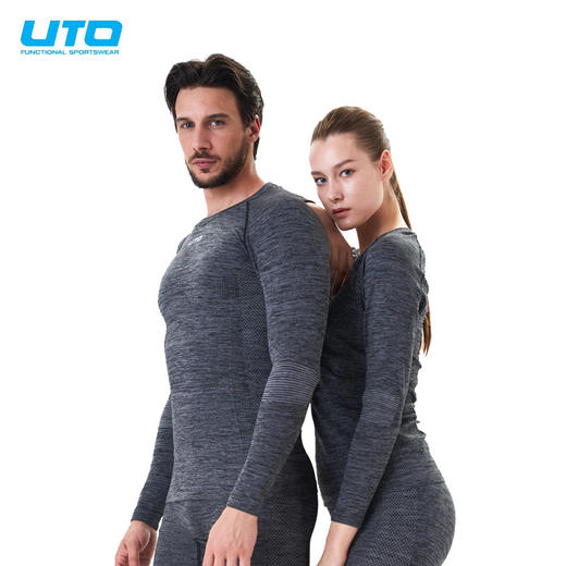 【珠峰实测！】UTO悠途丙纶单导不染色速干排汗功能内衣套装（男女款） 商品图3