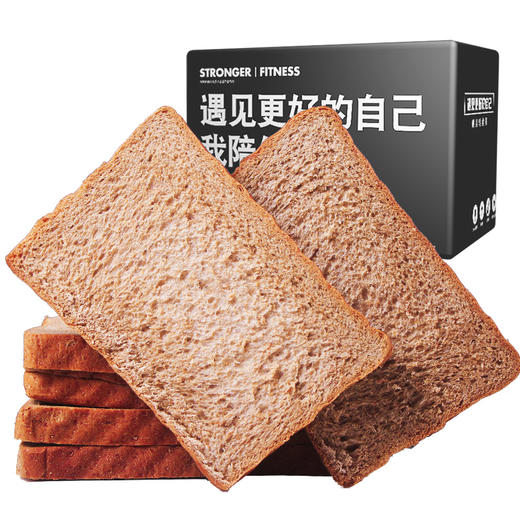 【梦响甄选】独角兽健身低脂全麦面包代餐粗粮面包1000g装  每箱约20袋 商品图0