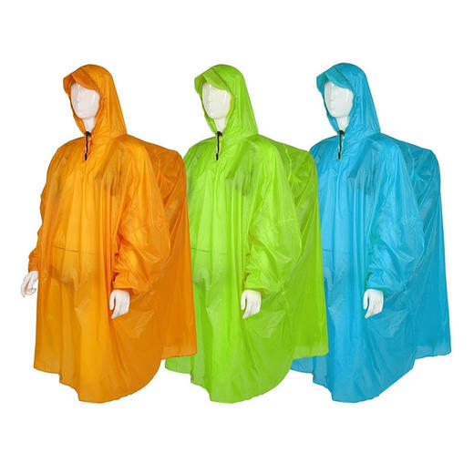 蓝色领域  儿童  超轻量15D尼龙涂硅雨衣雨披徒步背包连体雨衣 JX100 商品图4