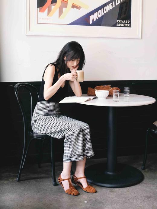 TOTEME   米白/黑色/橘色NICE V领螺旋针织背心 商品图0