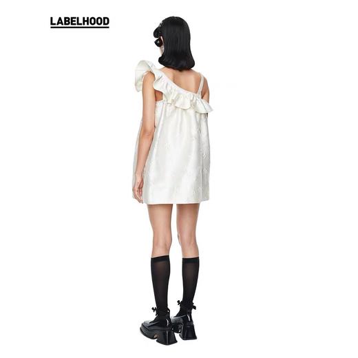 SHUSHU/TONG 荷叶边肩带连衣裙 ss20dr06po001wh100 商品图2