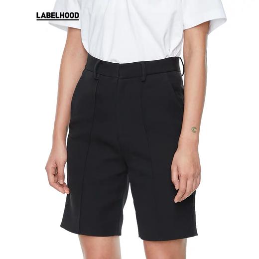 SHUSHU TONG2020春夏新品利落裁剪直筒短裤休闲裤女 ss20tr02pl200ba100 商品图4