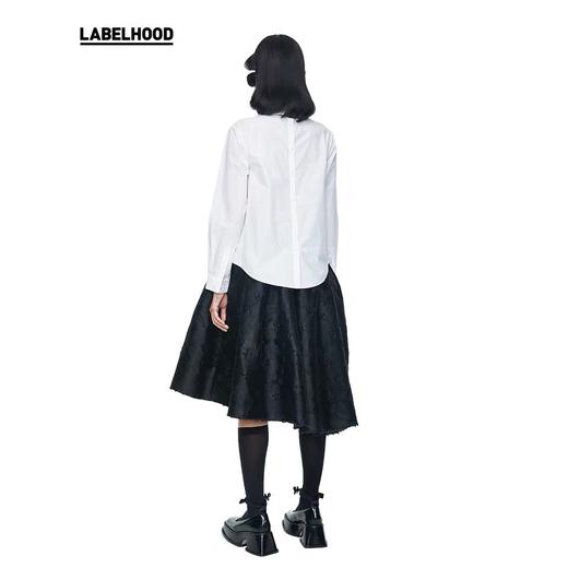 SHUSHU TONG2020春夏新款白色前胸蝴蝶结后背单排扣长袖衬衫女潮 ss20to06co102wh100 商品图3