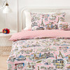 阳春小镇 全棉卡通拼接三件套 学生宿舍被套床单 单人床上用品 商品缩略图0