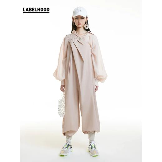 MAISON SANS TITRE 2020春夏新品 不对称设计感宽松连体裤大脚裤 SS20ST04MA16PI01 商品图1