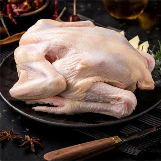 鲜杀白羽仔鸡白条1只2832斤