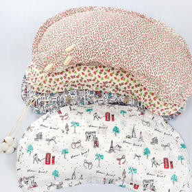 月牙荞麦枕 儿童枕头荞麦皮枕卡通婴儿枕 荞麦壳枕办公室午睡枕头