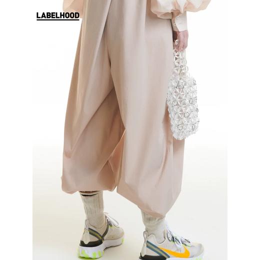 MAISON SANS TITRE 2020春夏新品 不对称设计感宽松连体裤大脚裤 SS20ST04MA16PI01 商品图4