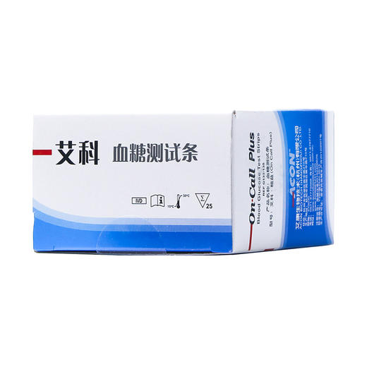 艾科精益血糖试纸 25片独立包装 家用血糖测试仪试纸