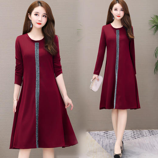 SZL-6832800236X049新款胖妹妹大码妈妈装连衣裙 商品图3