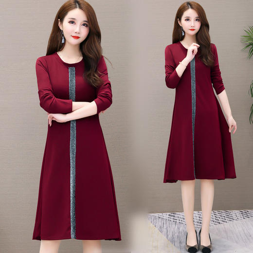 SZL-6832800236X049新款胖妹妹大码妈妈装连衣裙 商品图0