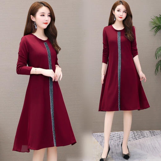 SZL-6832800236X049新款胖妹妹大码妈妈装连衣裙 商品图2