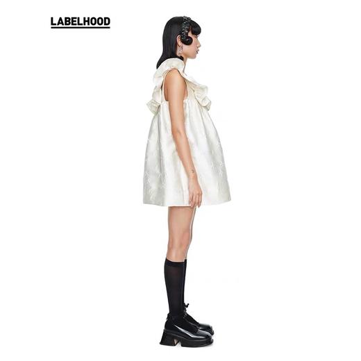 SHUSHU/TONG 荷叶边肩带连衣裙 ss20dr06po001wh100 商品图1