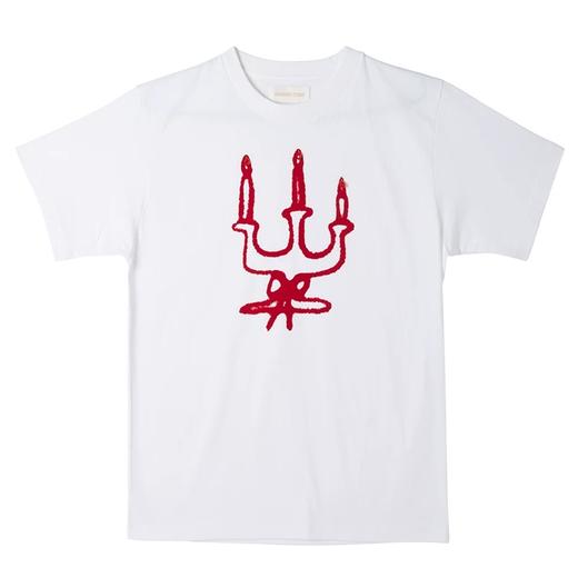 SHUSHU TONG白色短袖可爱百搭宽松T恤女设计师品牌 aw19to07co001print200 商品图4