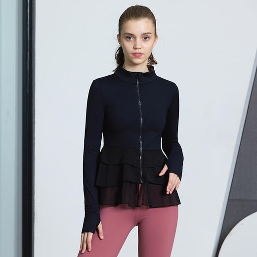 依琦莲彩色锦纶 单件外套 瑜伽运动健身单16365 醒目显瘦 商品图12