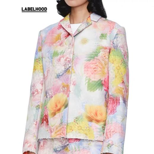 SHUSHU TONG2020春夏新品印花长袖夹克西装上衣女 ss20co03pl200print001 商品图4