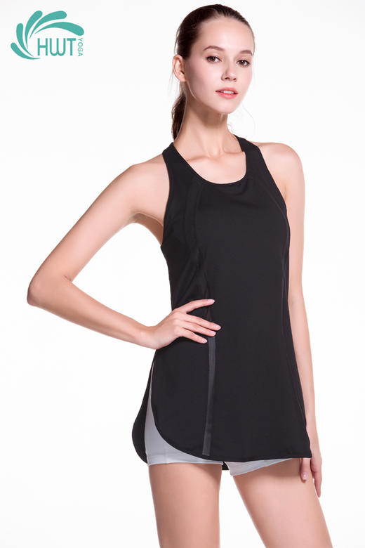 《捡漏专场  不退换》HWT工字加长运动瑜伽服背心 跑步上衣  夏季瑜伽服 大码瑜伽服 商品图1