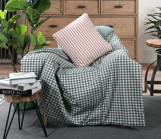 远梦水洗棉抱枕被 商品图0