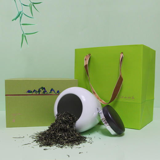 礼盒一套38元, 一件16套 ,一件608元,江山如画青绿色单瓷罐茶叶礼盒