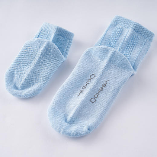 英氏婴儿袜子小童大童中筒袜中性针织四季袜5双特惠装袜10892376 商品图3