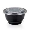 喇叭花450ml一次性汤碗圆形塑料碗外卖汤面碗打包盒餐盒100套 商品缩略图3