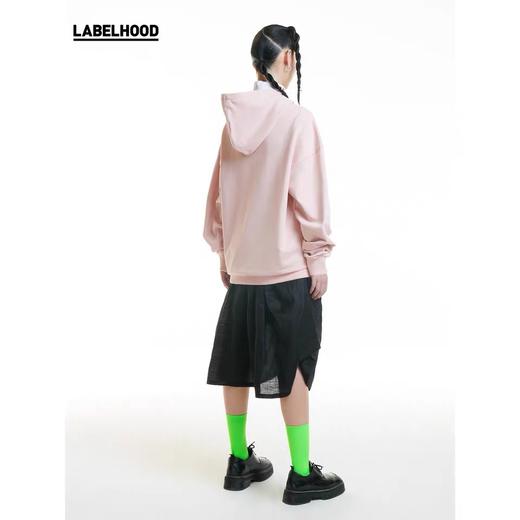 8ON8 2020春夏新款 简约设计印花卫衣宽松连帽粉色少女感 SS20-88-H-02-05 商品图3