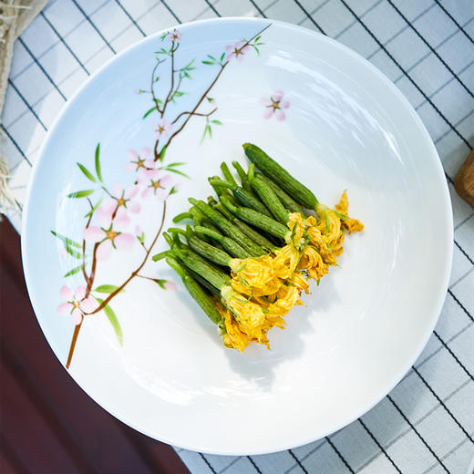 【玛戈隆特】雨花轩20头骨瓷餐具套装4人份家用碗盘碟勺套装礼盒装 商品图3