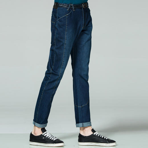 Marco Azzali 蓝色裤身分割牛仔裤 P3507600 商品图3