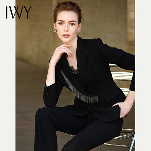 IWY/经典黑色时尚西服套装201042C1+P3 商品图3