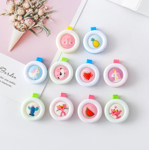 创意卡通固体驱蚊扣儿童宝宝孕妇防蚊夹驱蚊贴防蚊随身扣