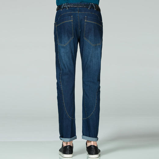 Marco Azzali 蓝色裤身分割牛仔裤 P3507600 商品图1