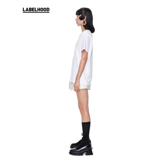 SHUSHU TONG2020春夏新品棉质白色圆领T恤打底衫上衣女 ss20to11co001wh100 商品图2