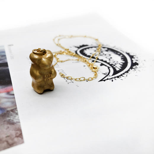 北京仓｜Maggoosh-Gummy-金色小熊 项链［希腊设计师］ 商品图5