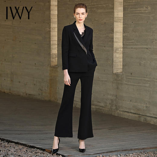 IWY/经典黑色时尚西服套装201042C1+P3 商品图5