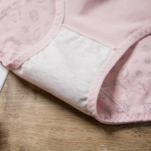 （一盒两条）女士精梳棉生理防漏弹力棉印花蕾丝边内裤2912/2894 商品图4