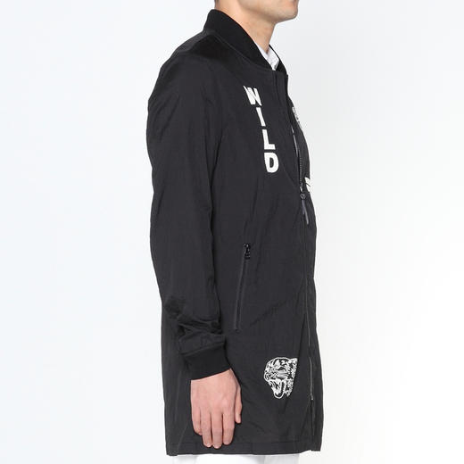 Marco Azzali 黑色胶印豹头风衣 Y5001200 商品图2