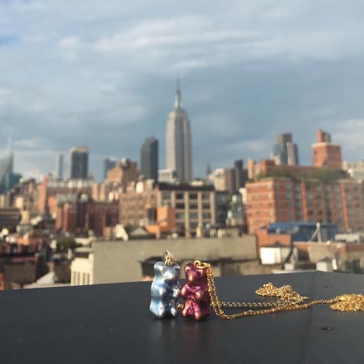 北京仓｜Maggoosh-Gummy-葡萄味小熊 项链［希腊设计师］ 商品图0