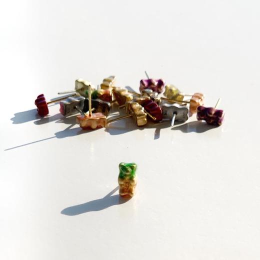 北京仓｜Maggoosh-Gummy-彩虹西瓜小熊 耳钉［希腊设计师］ 商品图1