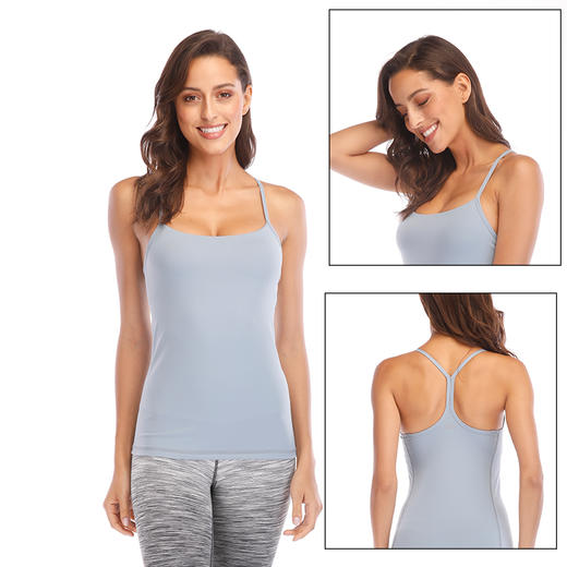 《捡漏专场 不退换》HWT华威特经典瑜伽吊带背心上衣显瘦塑身跑步休闲夏季瑜伽服 商品图8