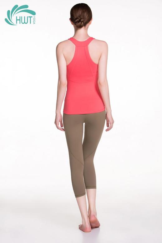 《惊爆618 不退换》HWT修身立体裁剪U领背心瑜伽服跑步运动夏季瑜伽服 商品图6