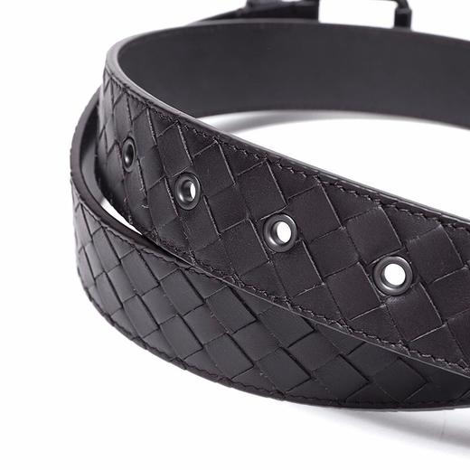 bottegaveneta宝缇嘉bv男士编织牛皮针扣皮带腰带407396v4650
