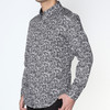 Marco Azzali 黑白几何数码印花长袖衬衫 C3913400 商品缩略图1