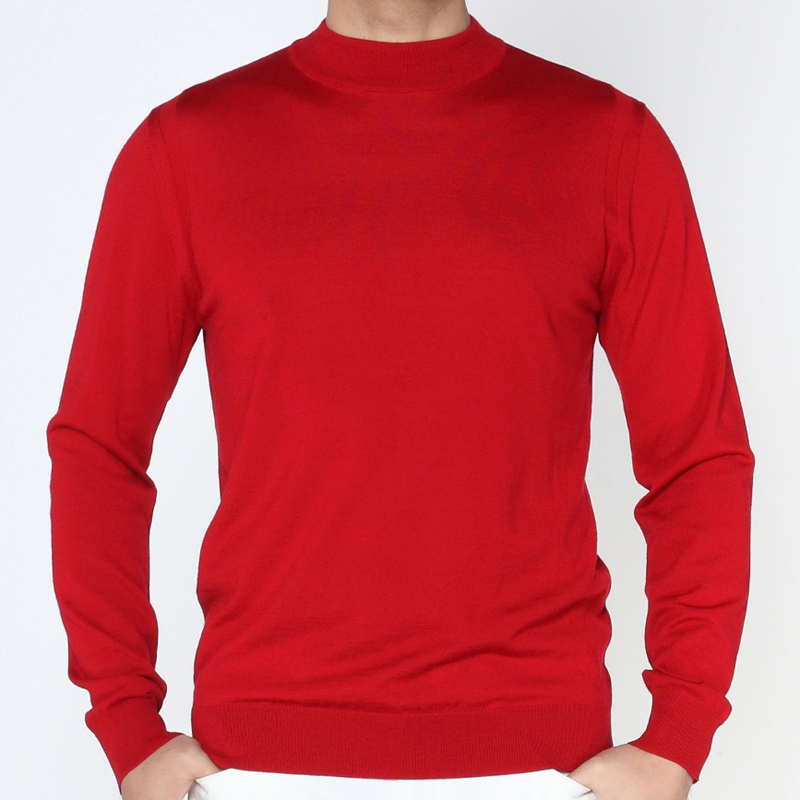 Marco Azzali 红色半高领毛衫K3905900